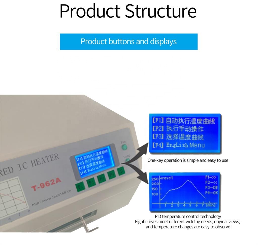 T-962 เครื่องทำความร้อนอินฟราเ - Infrared Bga Rework Station บทวิจารณ์และราคา